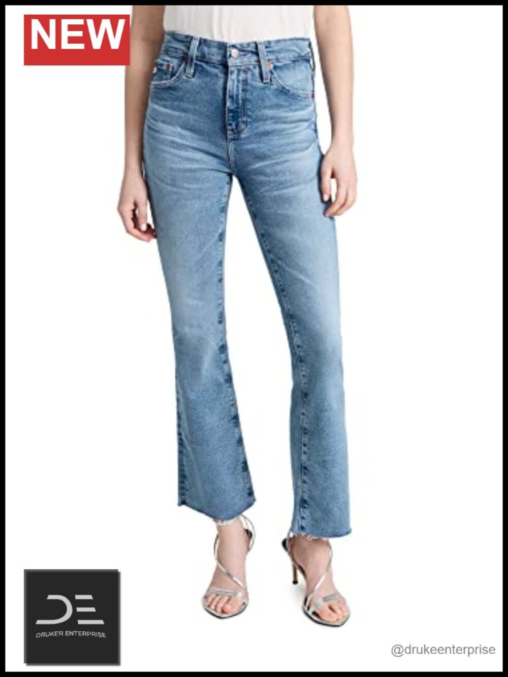 AG Adriano Goldschmied Women's Farrah Boot Jeans High Rise Boot Cut Stretch
